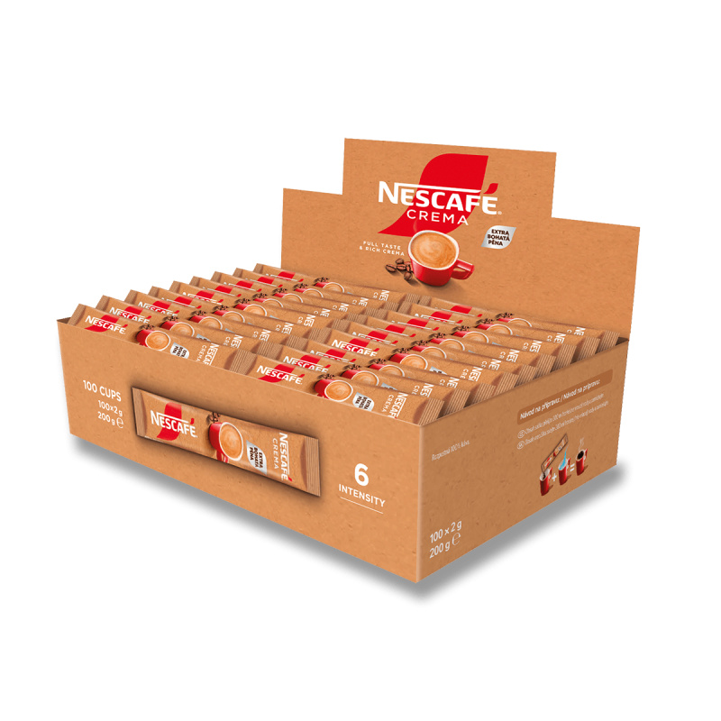 Nescafé Classic Crema Stick - instantní porcovaná káva - 100 ks