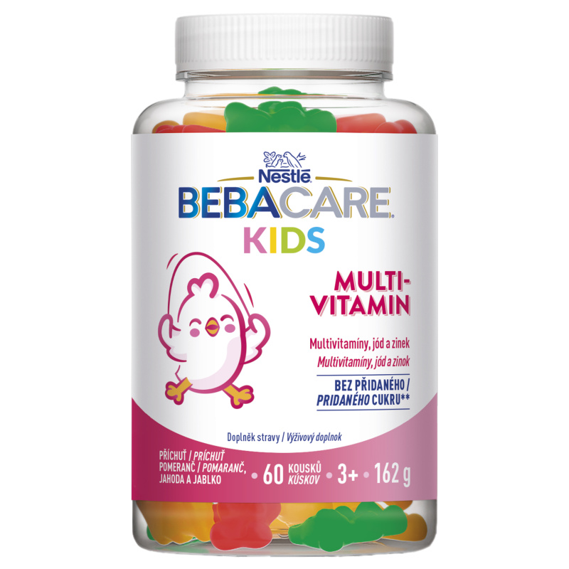 BEBACARE Kids MULTIVITAMIN gummies 60 želatinových medvídků