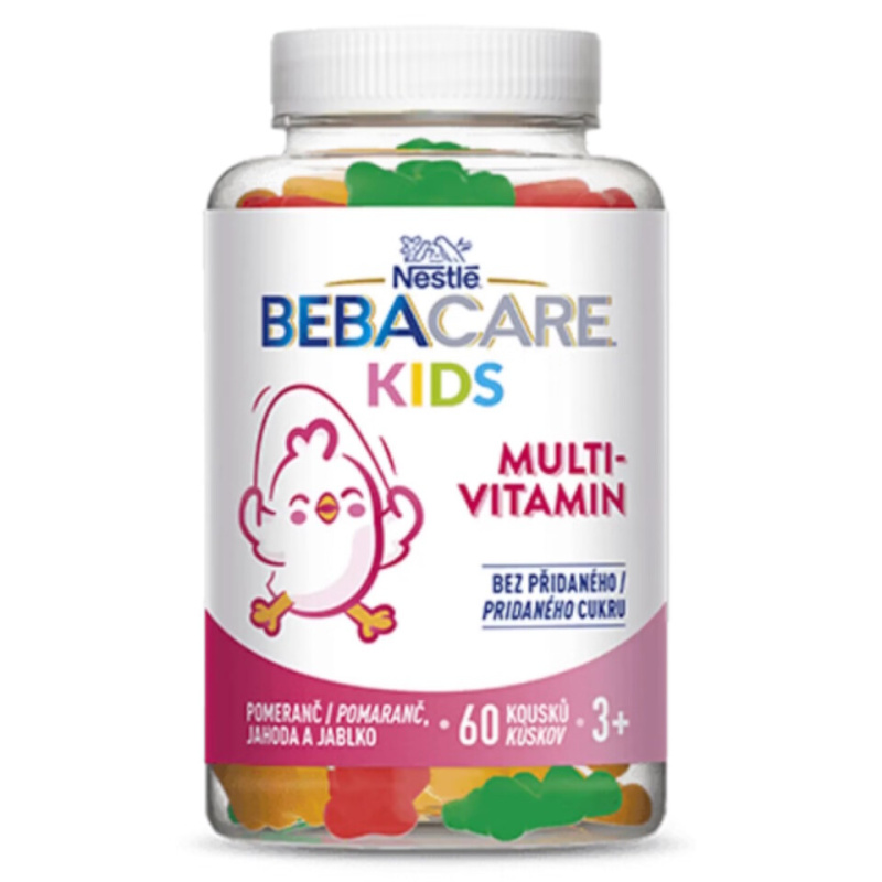 BEBACARE Kids MULTIVITAMIN gummies 60 želatinových medvídků