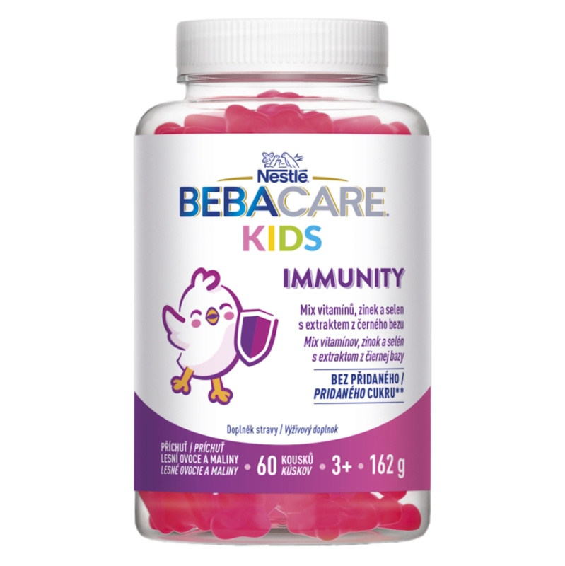 BEBACARE Kids IMMUNITY gummies 60 želatinových medvídků