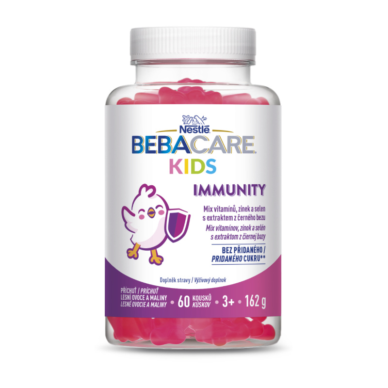 BEBACARE Kids IMMUNITY gummies 60 želatinových medvídků