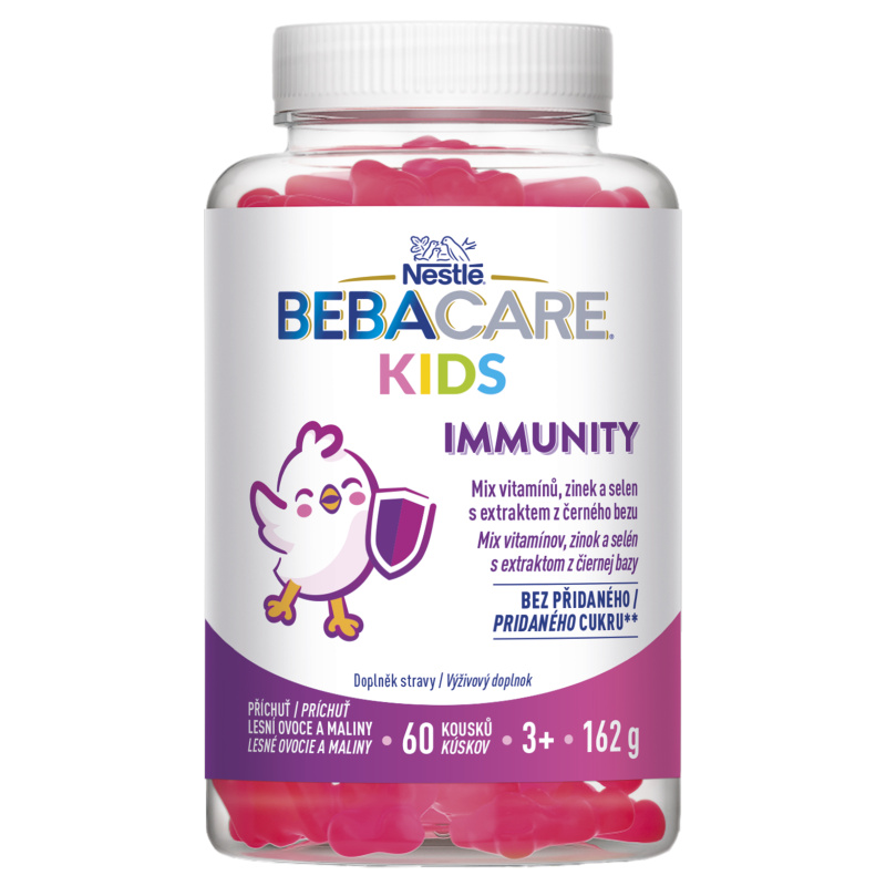 BEBACARE Kids IMMUNITY gummies 60 želatinových medvídků