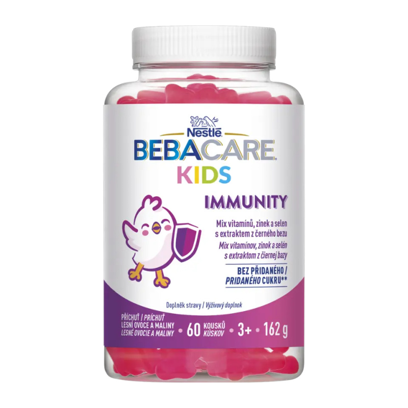 BEBACARE Kids IMMUNITY gummies 60 želatinových medvídků