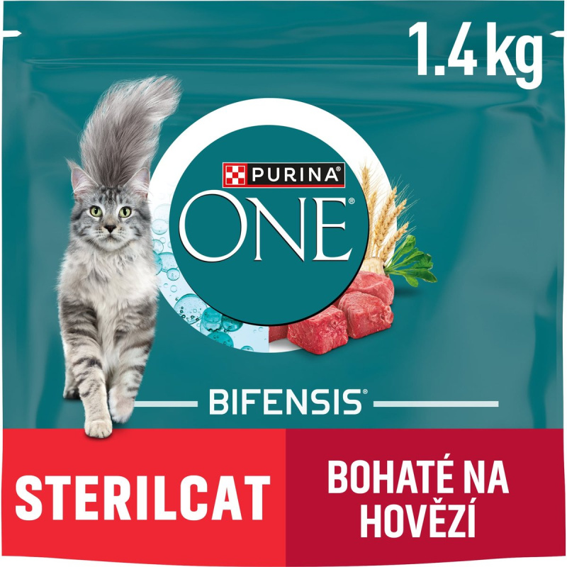 Purina ONE Bifensis Sterilised granule pro kočky hovězí