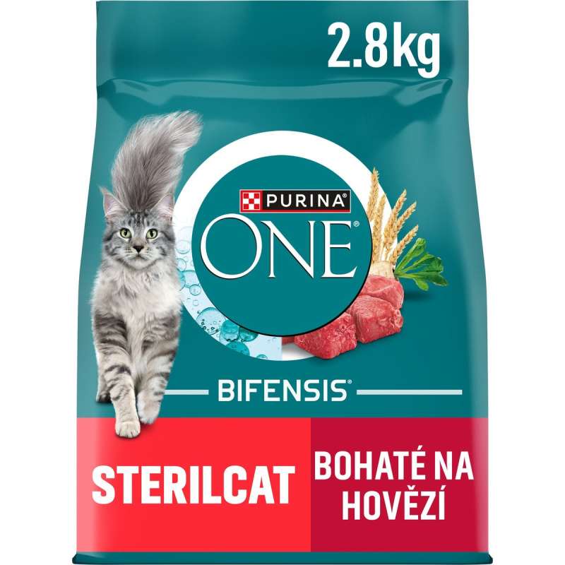 Purina ONE Bifensis Sterilcat granule pro kočky s hovězím a pšenicí