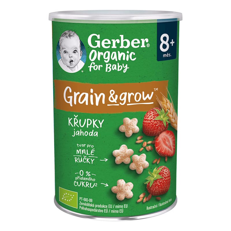 Gerber Organic BIO Křupky jahodové