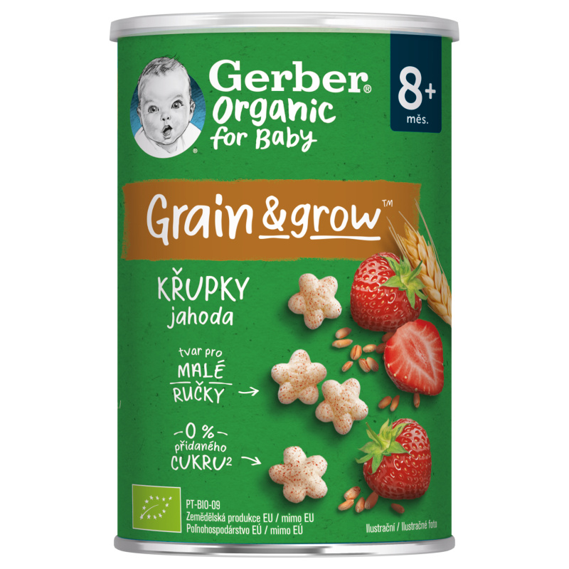 Gerber Organic BIO Křupky jahodové