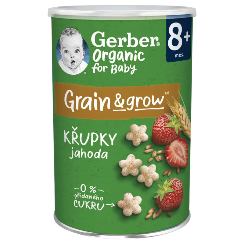 Gerber Organic BIO Křupky jahodové