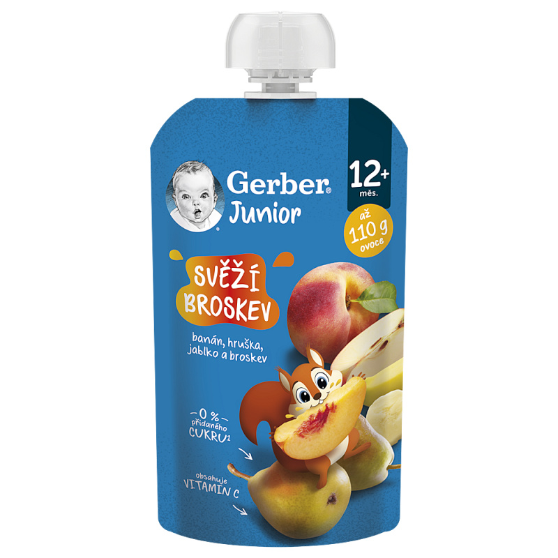 Gerber Junior kapsička svěží broskev