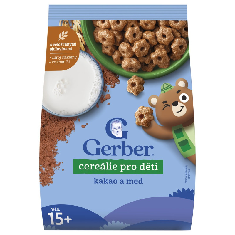 Gerber Cereálie pro děti kakao a med