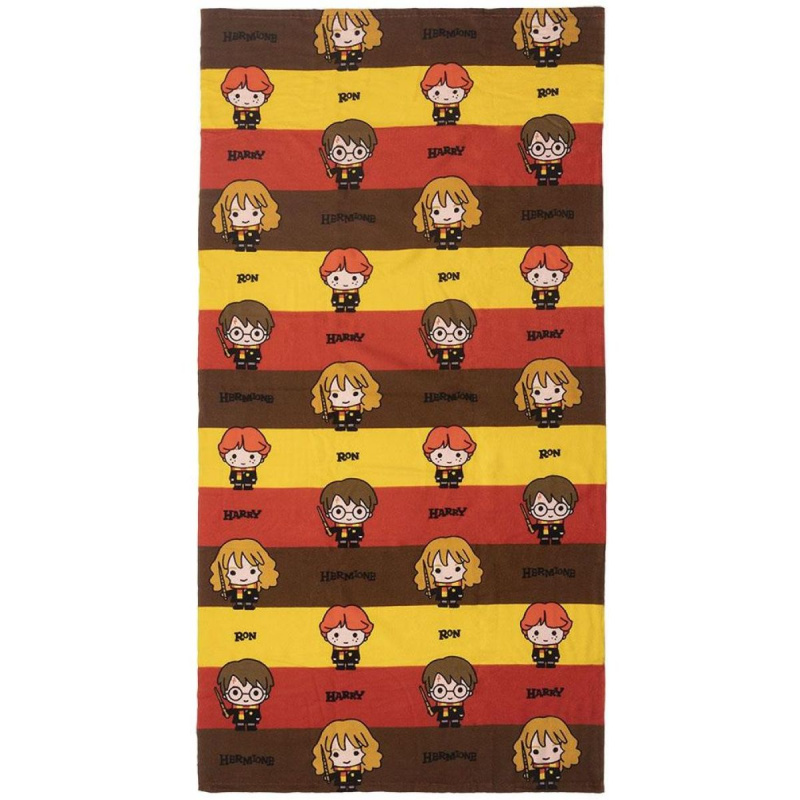 CurePink Dětský ručník - osuška Harry Potter: Harry, Ron & Hermione 70 x 140 cm