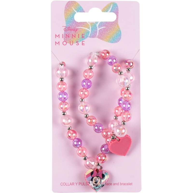 Disney Minnie Necklace and Bracelet sada pro děti 2 ks