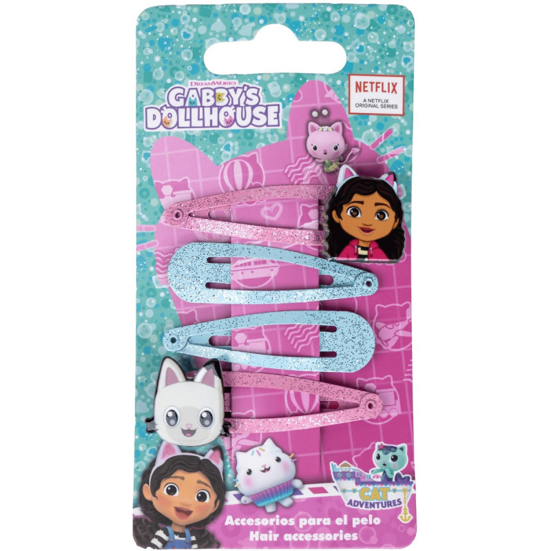 Gabby's Dollhouse Hair Accessories sponky do vlasů 4 ks