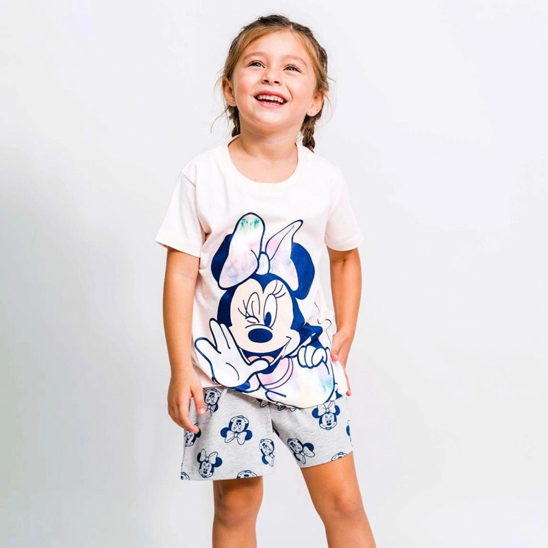 Dámské pyžamo Minnie – Růžovo-šedá 441311-1