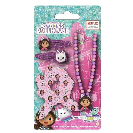 Cerdá Gabby's Dollhouse Set do vlasů s náhrdelníkem