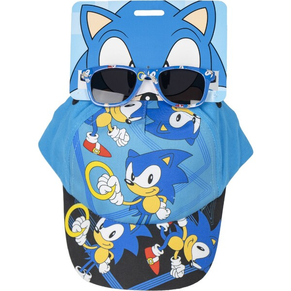 Sada - kšiltovka a brýle - SONIC Modrá