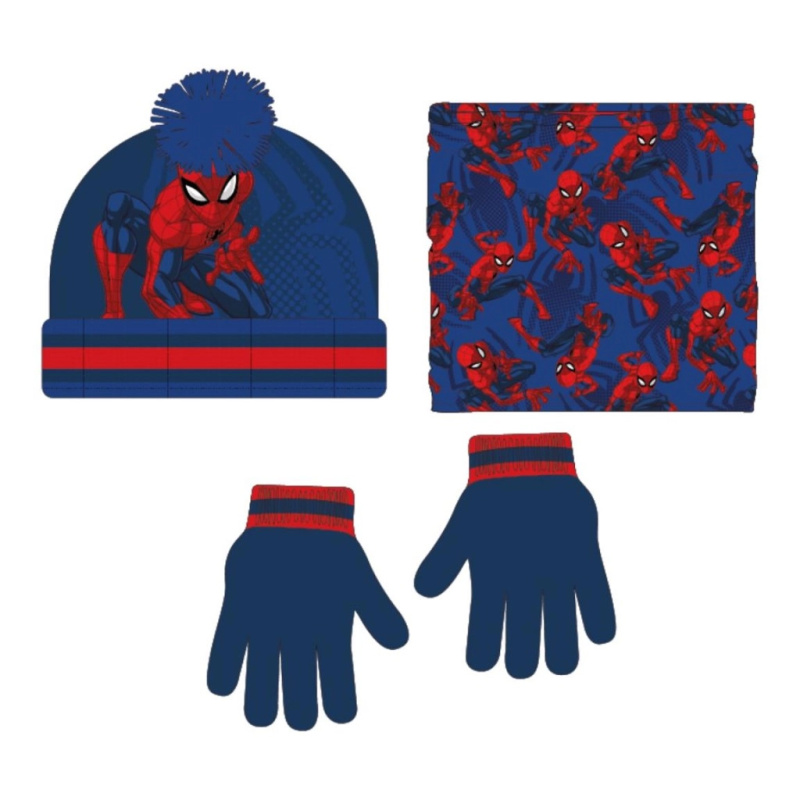 Sada čepice rukavice nákrčník Spiderman