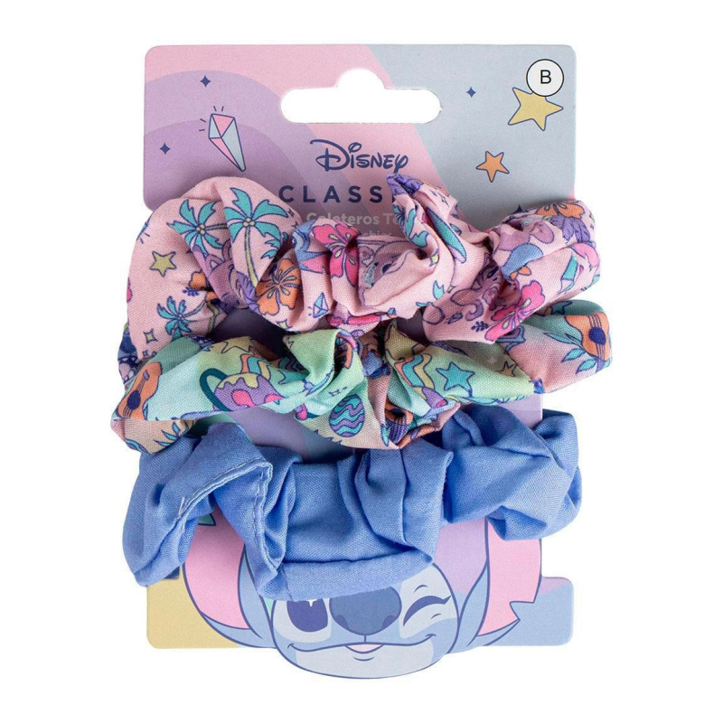 Disney Stitch Scrunchies gumičky do vlasů 3 ks