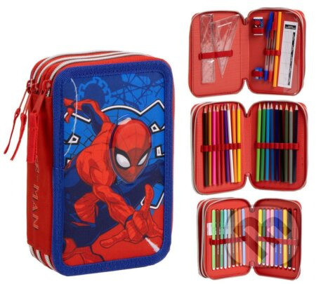 Školský trojdielne puzdro Marvel Spider-man: Postava Spider-mana