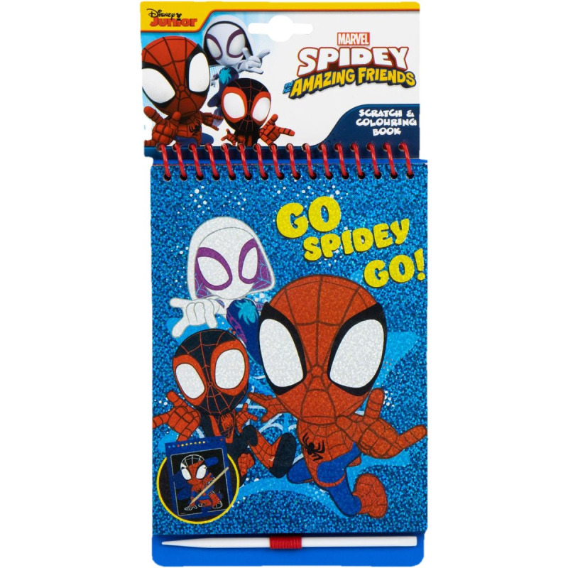 Cerda Spidey Blok s omalovánkami a vyškrabávacími obrázky
