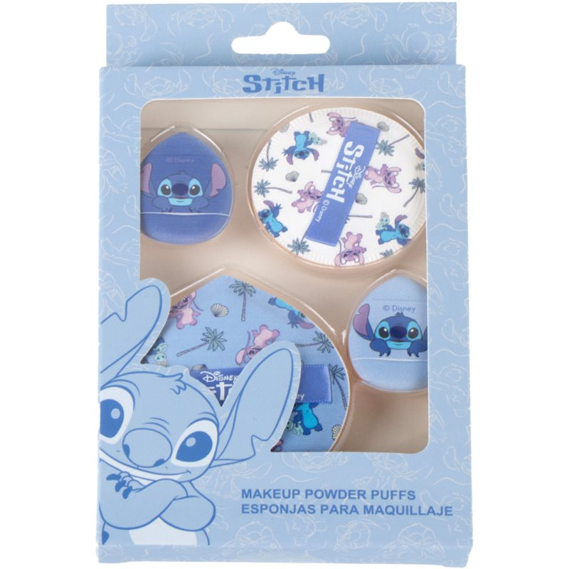Disney Stitch Make-up Powder Puffs sada houbiček na make-up 4 ks