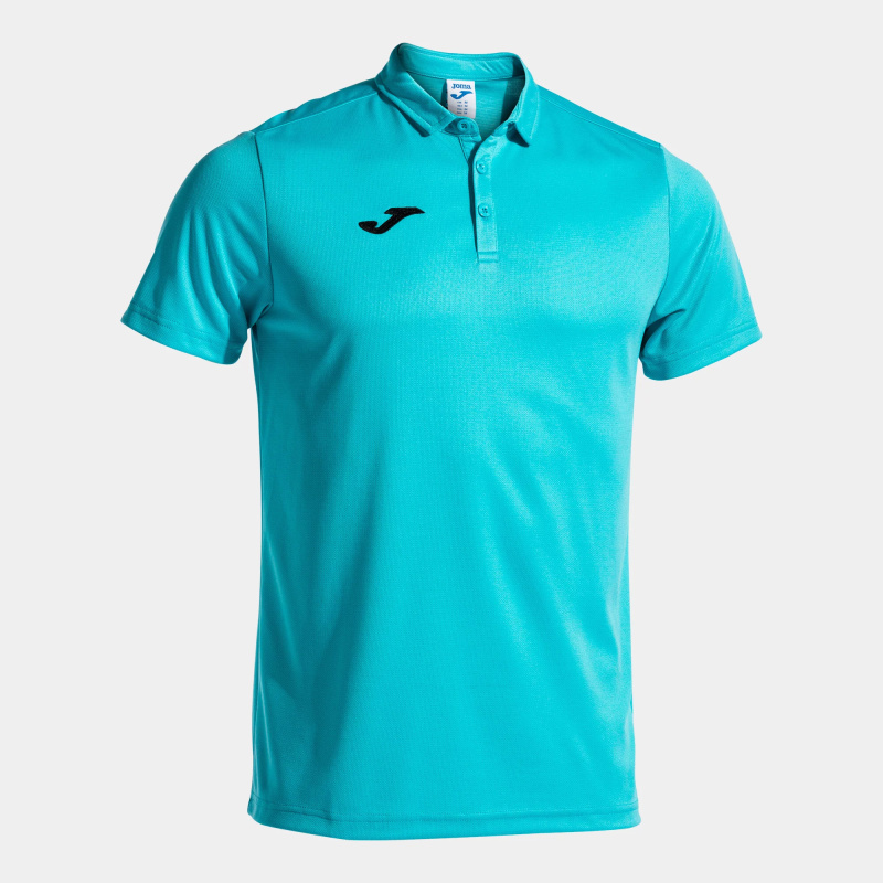 Pánské polo tričko Joma Polo Shirt Hobby S/S Fluor Turquoise Velikost: XXL