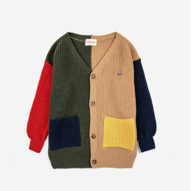 BOBO CHOSES Svetr - Color Block Velikost: 4-5y