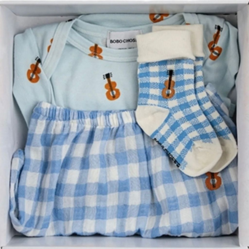 BOBO CHOSES dárkový balíček Baby LIGHT BLUE Velikost: 3m