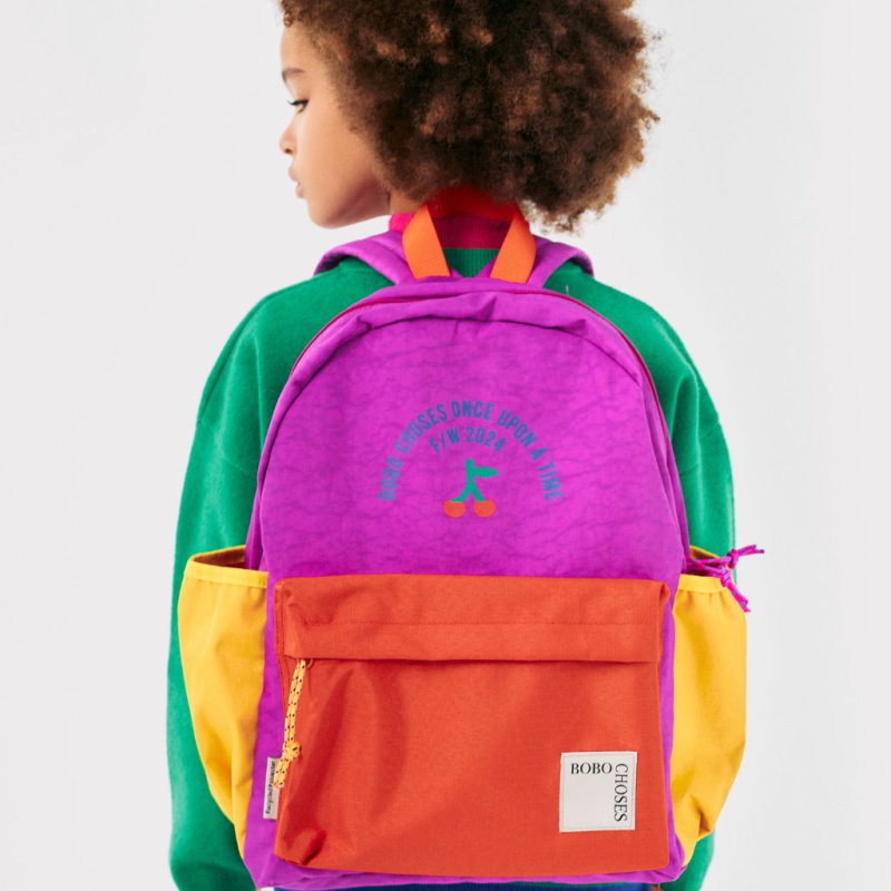 BOBO CHOSES Batoh Cherry color block - MULTICOLOR
