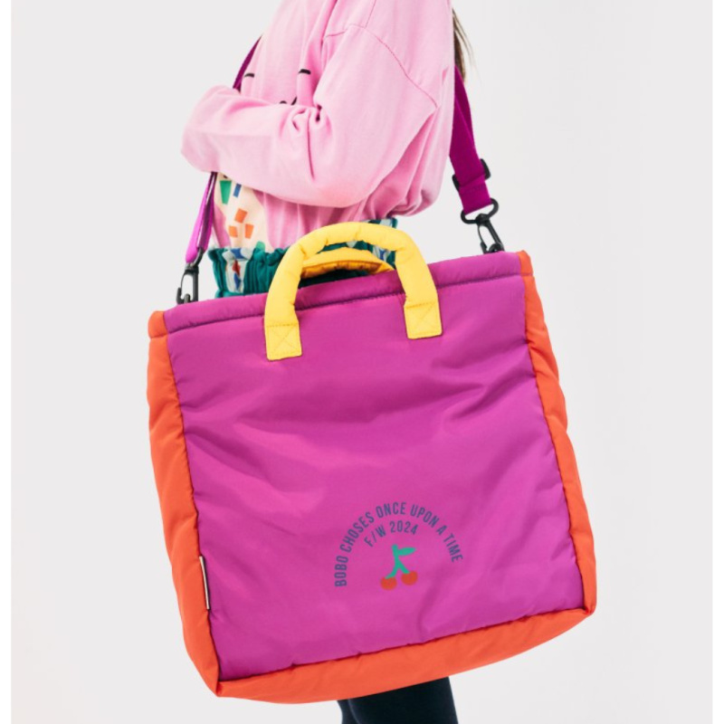 BOBO CHOSES Taška Cherry color block - MULTICOLOR