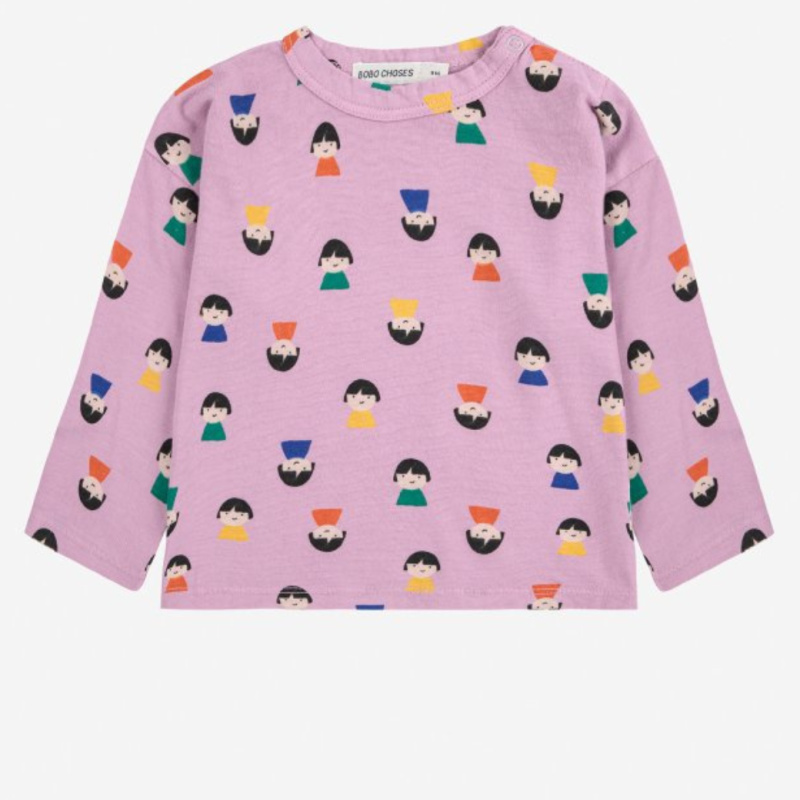BOBO CHOSES Tričko Game Pawns all over - LAVENDER Velikost: 24m