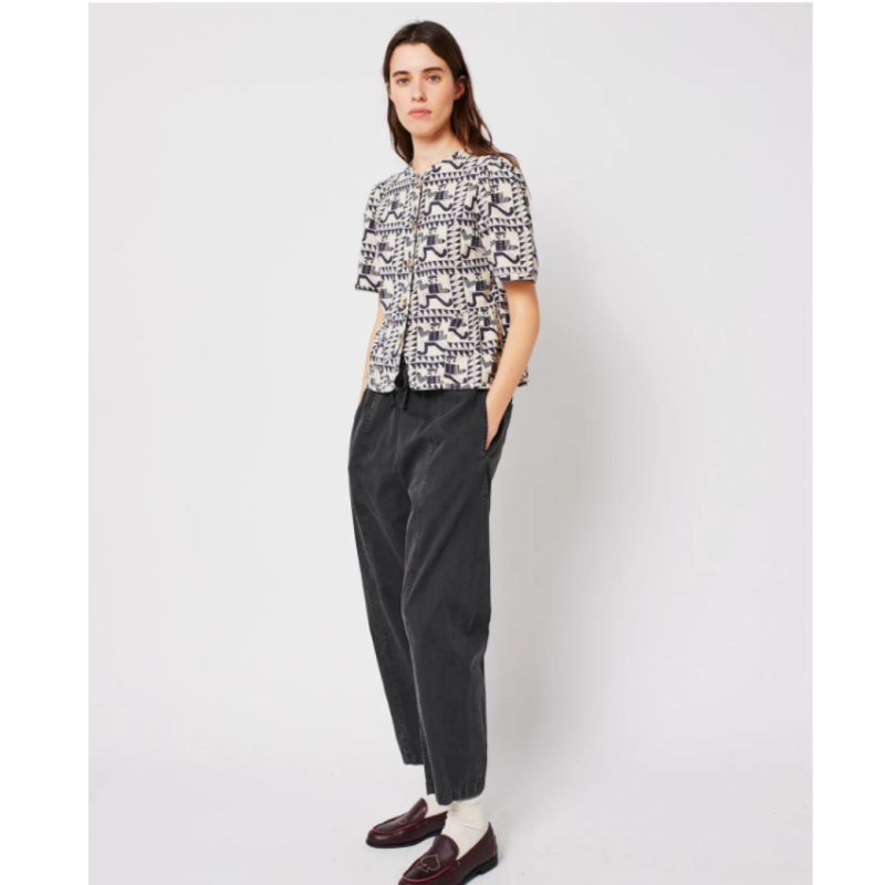 BOBO CHOSES Dámské slouchy kalhoty - DARK HEATHER GREY Velikost: S