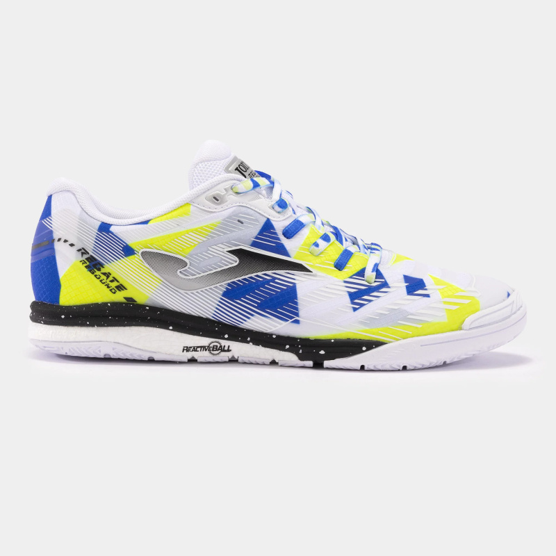 Pánské sálovky Joma Regate Rebound 2402 White Yellow Velikost bot: 43