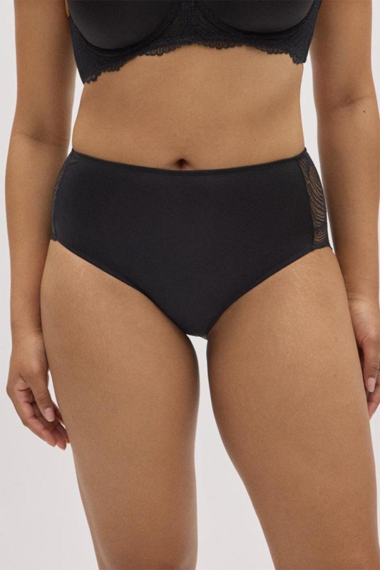 Dámské kalhotky s vyšším pasem Ysabel Mora 10780 Barva: Černá, Velikost: M