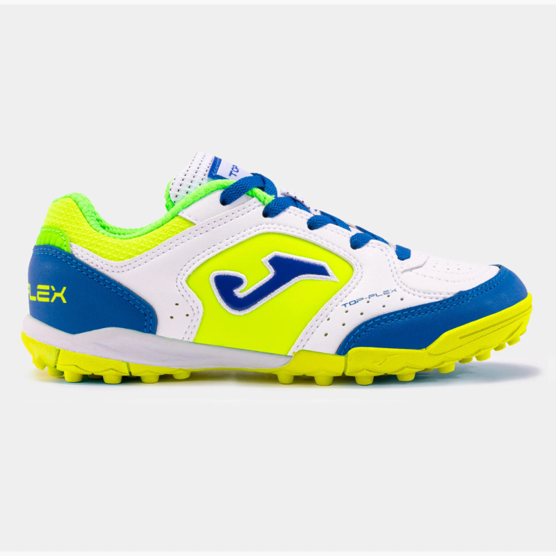 Dětské turfy Joma TOPFLEX 2402 White Royal  Velikost bot: 34