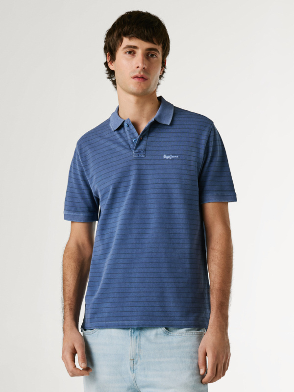 Pepe Jeans pánské modré polo tričko