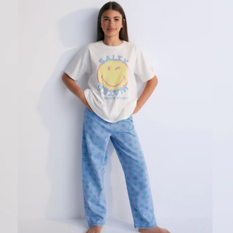 THE NEW SOCIETY Džíny Smiley - Light Blue Velikost: 3y