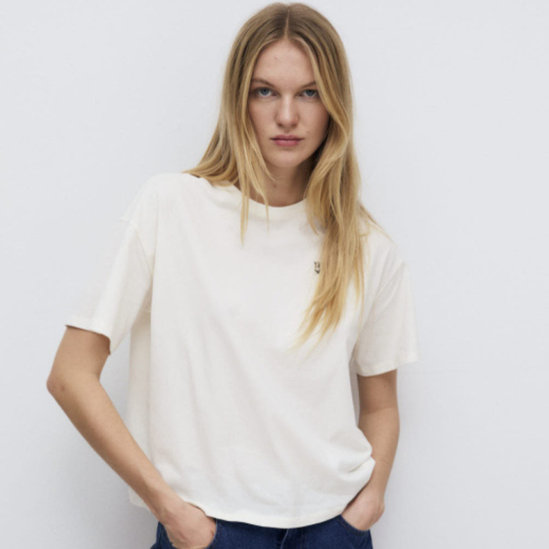 THE NEW SOCIETY Dámské tričko Mariana - Moonlight White Velikost: XS