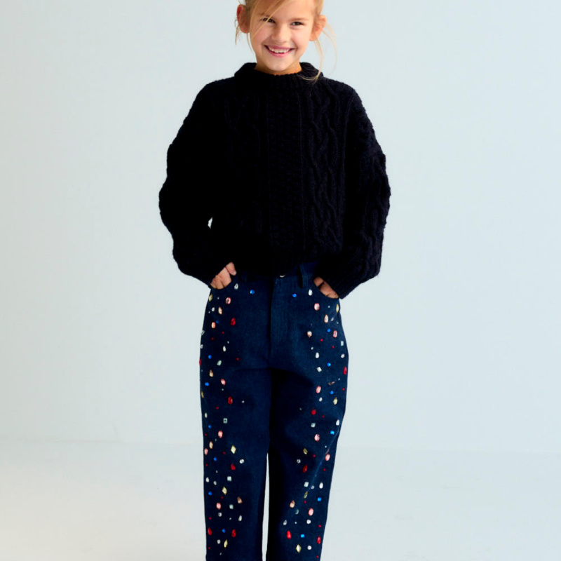 THE NEW SOCIETY Džínové kalhoty Mia - Blue Denim Velikost: 6y