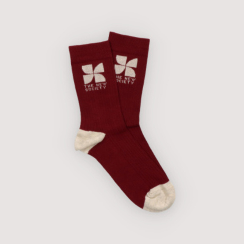 THE NEW SOCIETY Dámské ponožky - Plum Fantasy 39-42