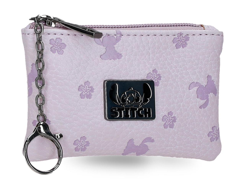 Peněženka na drobné Enso Stitch Bloom - fialová
