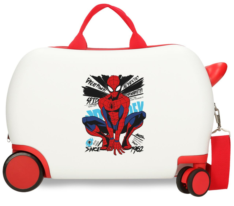 Marvel Dětský kufr na kolečkách / odrážedlo Spider-Man Amazing 24,5 L - béžový