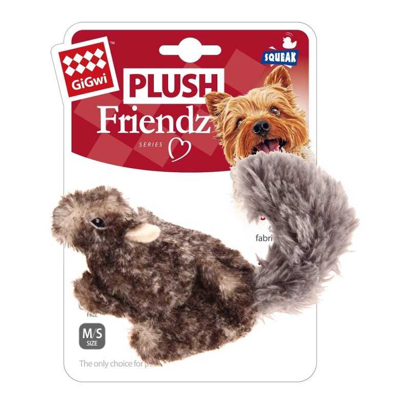 Gigwi plyš Plush Friendz veverka 22 x 7 x 12 cm