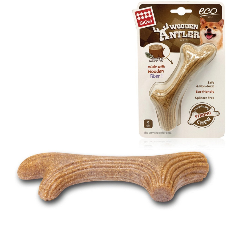 GiGwi Žvýkací parůžky (Wooden Antler), S