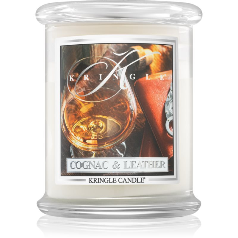 Kringle Candle Brandy & Leather vonná svíčka 411 g