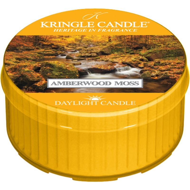 Kringle Candle Amberwood Moss čajová svíčka 42 g