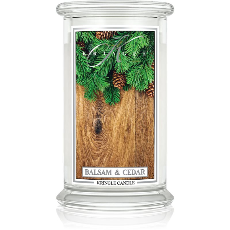 Kringle Candle Classic Balsam & Cedar vonná svíčka 623 g