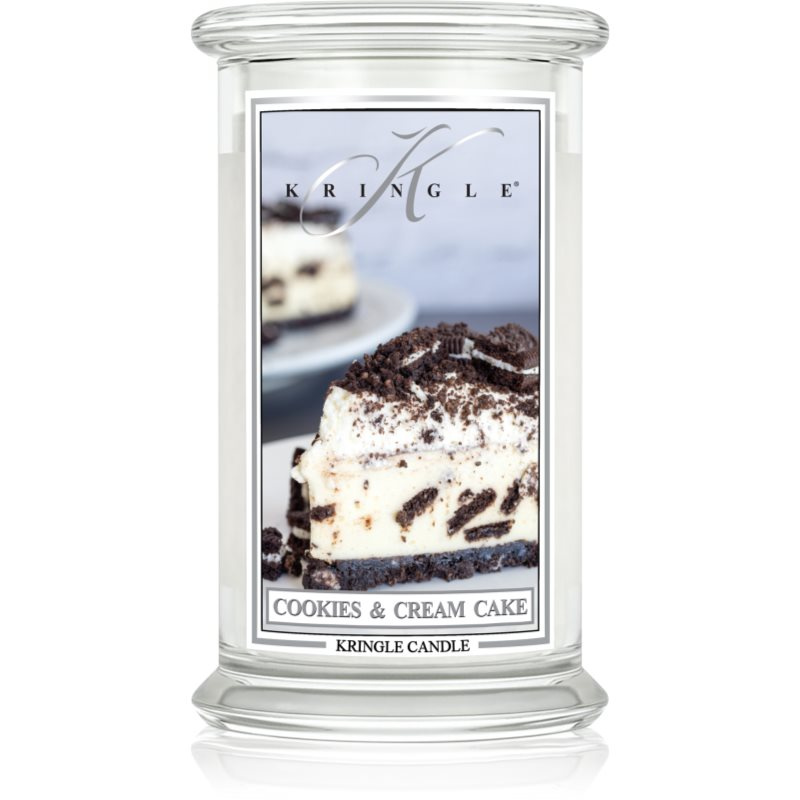Kringle Candle Cookies & Cream Cake vonná svíčka s víčkem 623 g