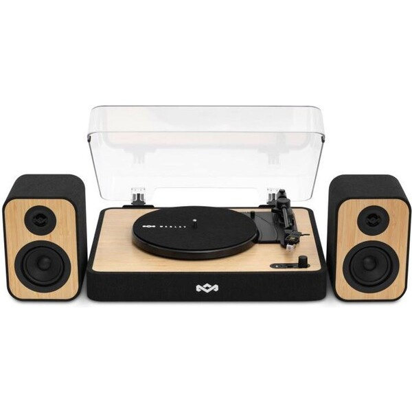 House of Marley Revolution Bluetooth gramofon se stereo reproduktory černý Černá