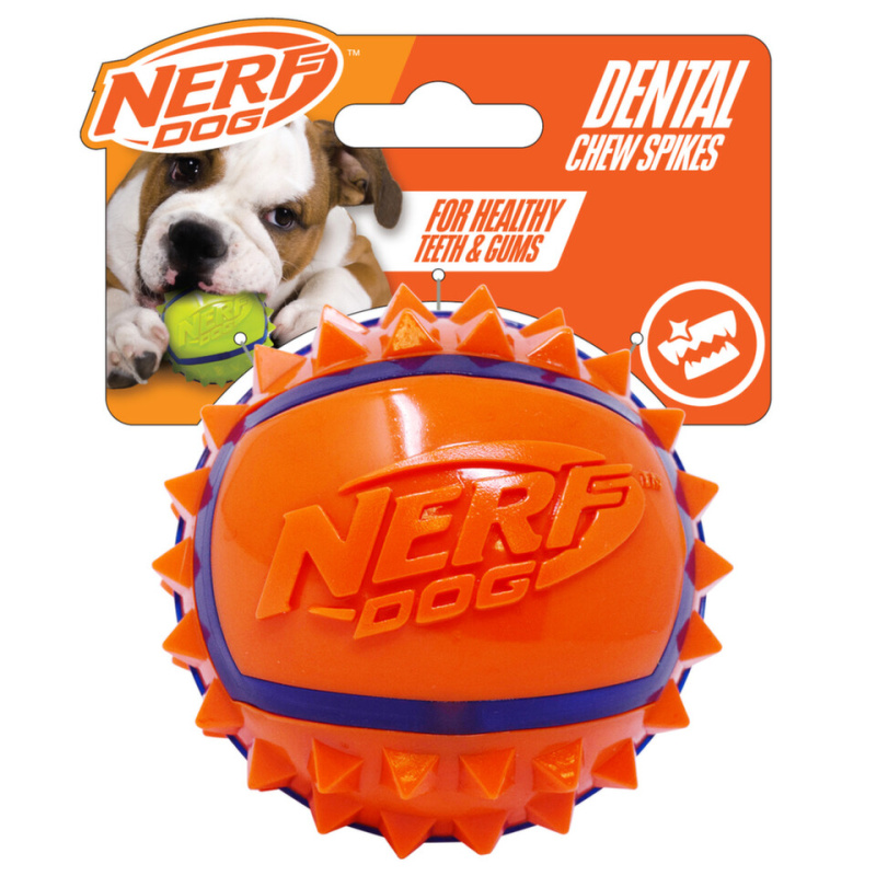 NERF DOG Hračka pro psy míček se spiky 9 cm